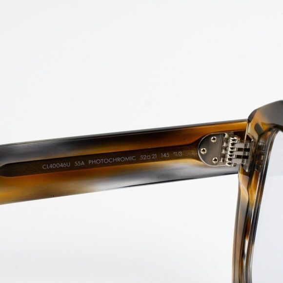 NEW Celine CL40046U 55A Shiny Coloured Havana Smoke Photochromatic Sunglasses - Picture 8 of 12